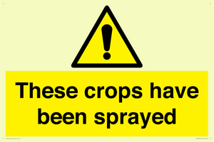These crops have been sprayed